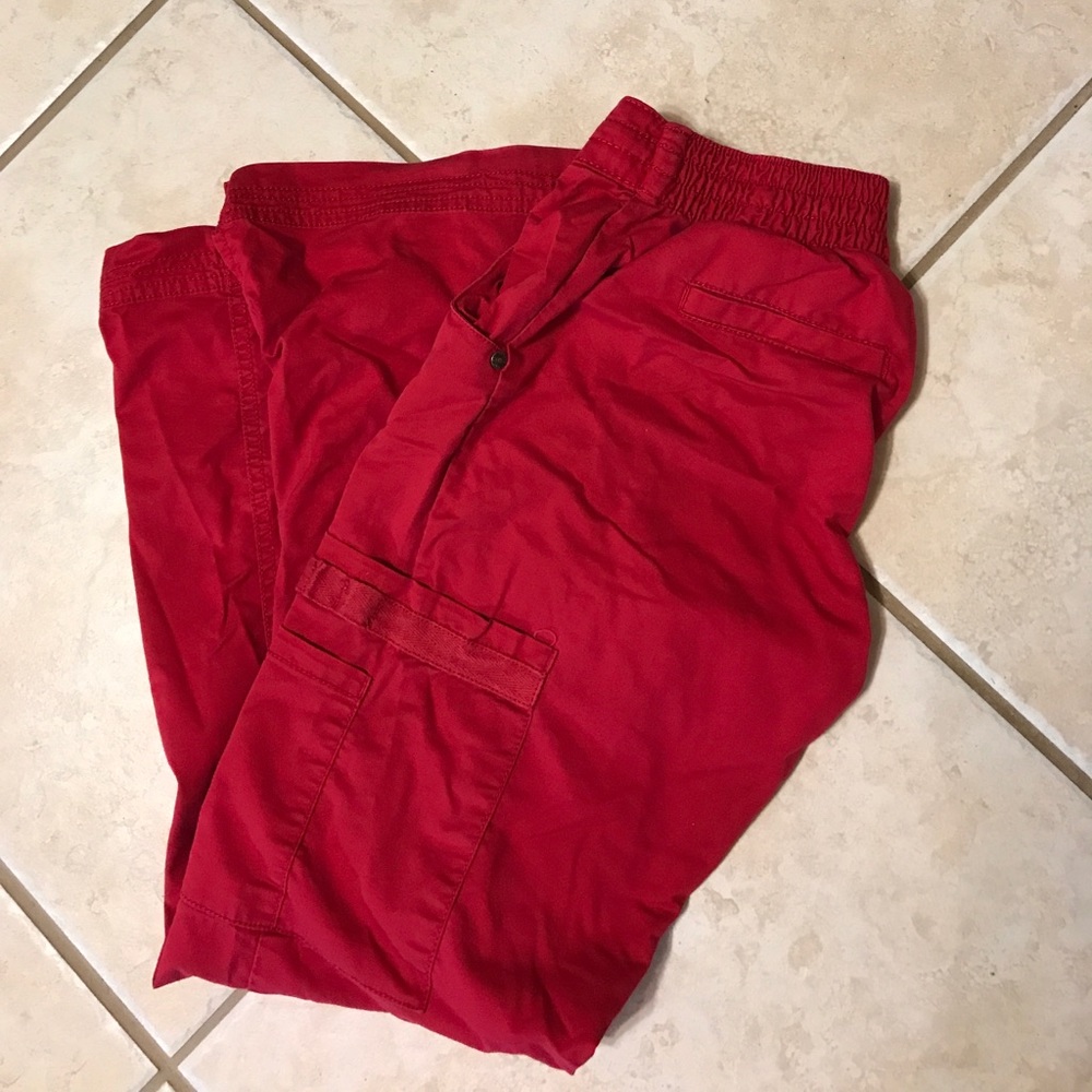 Red beyond scrubs bottoms