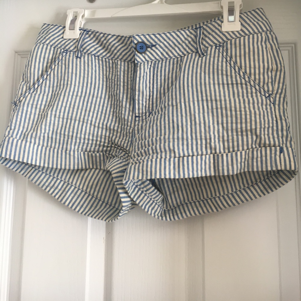 I LOVE H81 Striped Shorts
