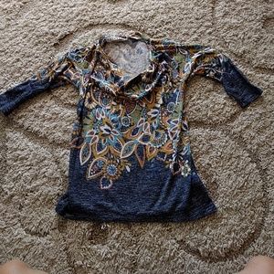 Anthropologie floral top xsmall