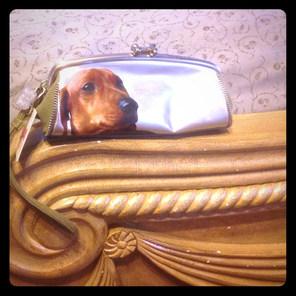 Fuzzynation Dachshund clutch/wristlet