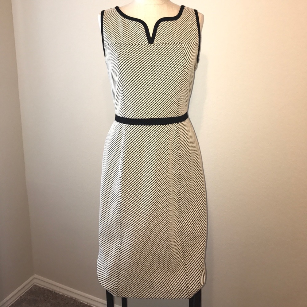 Ann Taylor black and white dress.