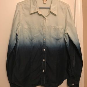 Two toned denim shirt