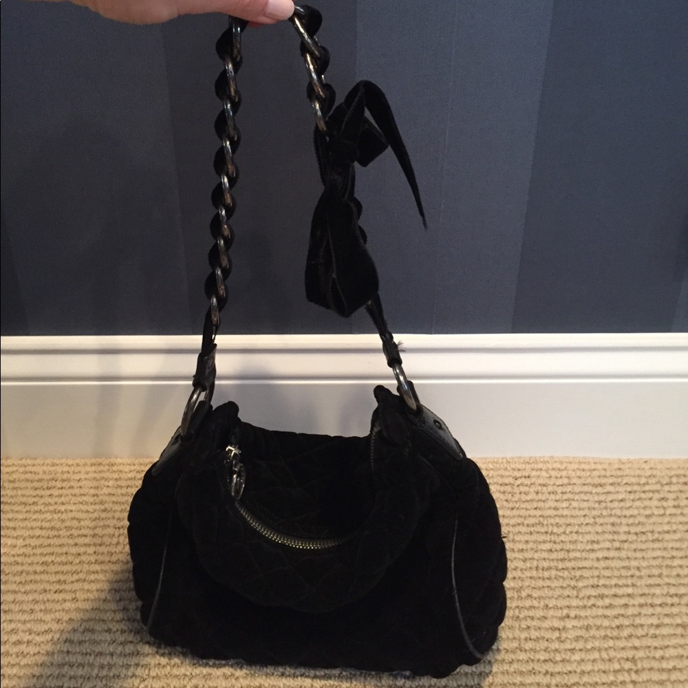 Black velvet Marc Jacobs shoulder bag