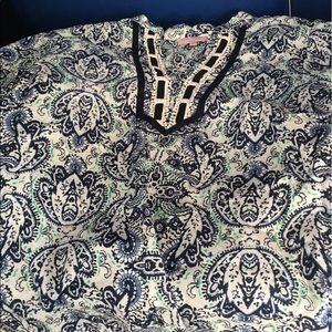 Long sleeve light cotton tunic