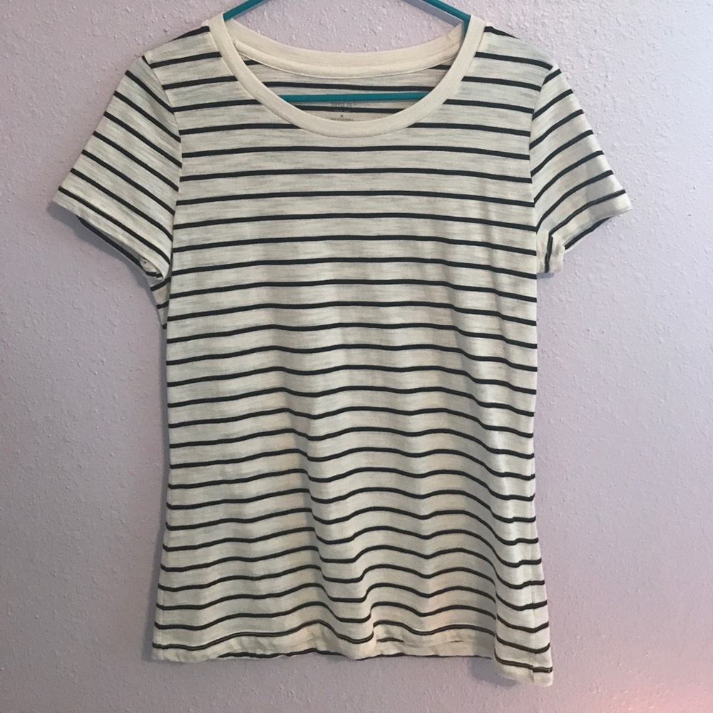 black and white striped shirt