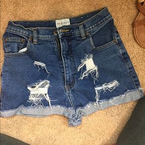 High waisted shorts - size 6