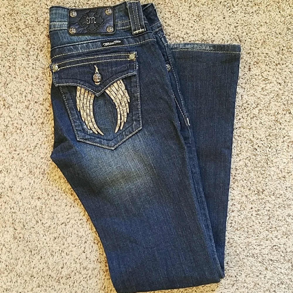 Miss Me angel wing jeans size 28