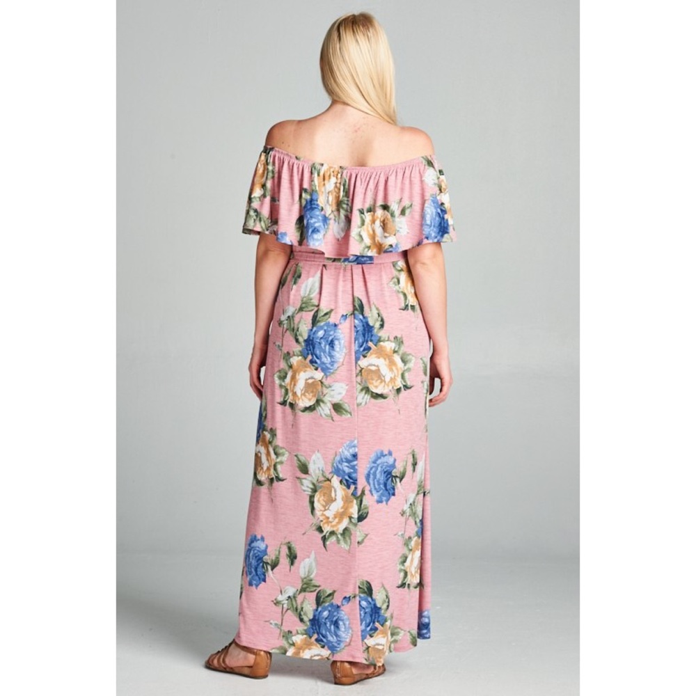 ✨Host Pick✨- Floral Off Shoulder Maxi Dress - Picture 2 of 4