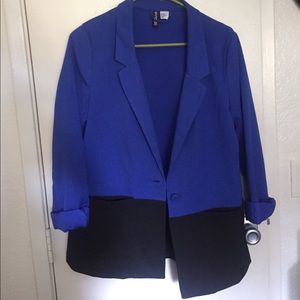 Oversized colorblock blazer