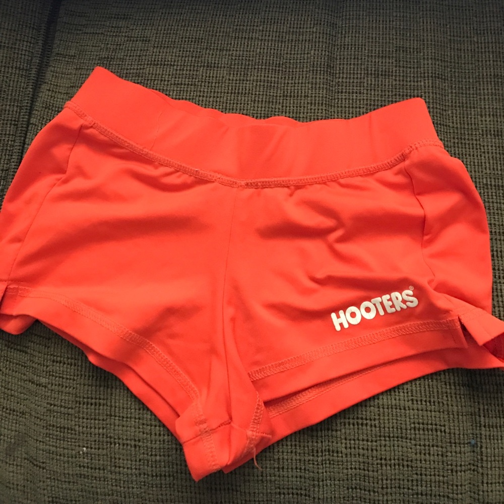 Authentic hooters orange shorts