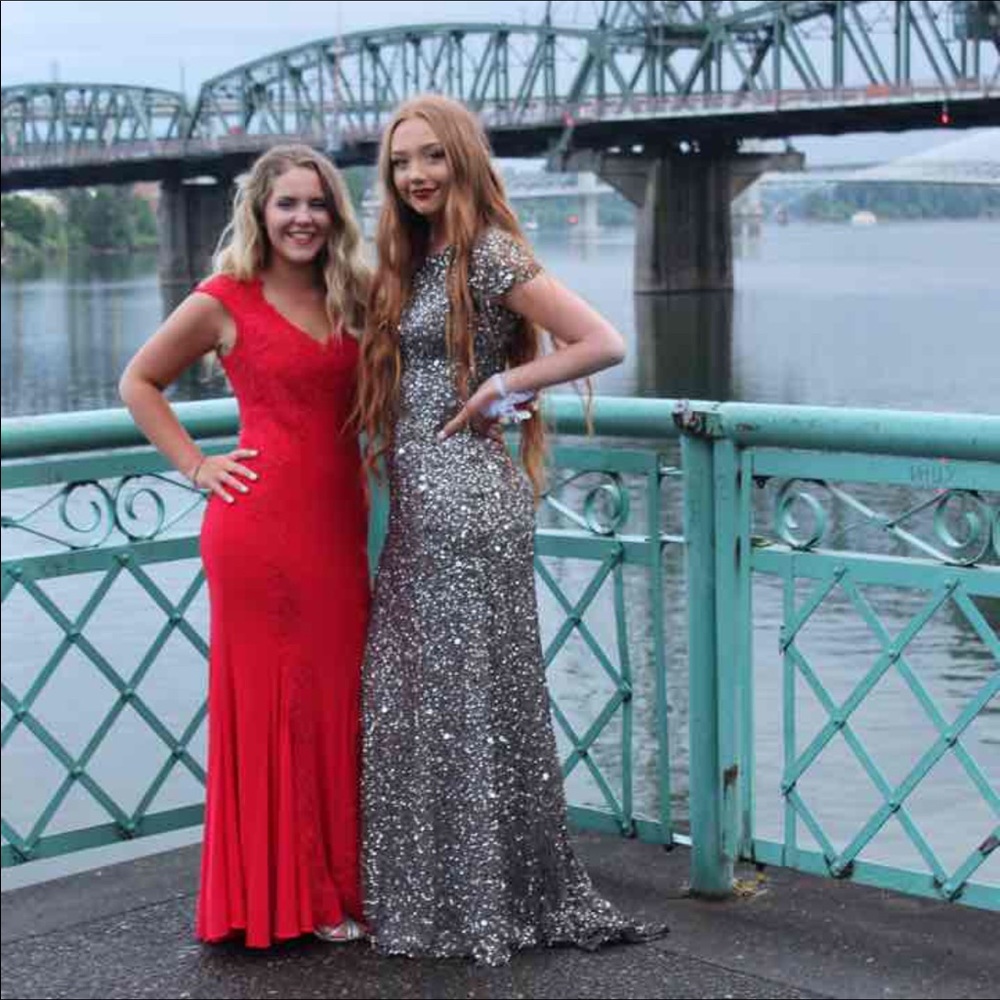 Adrianna Papell Sequin Prom or Evening Gown