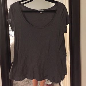 Silence + noise grey tee