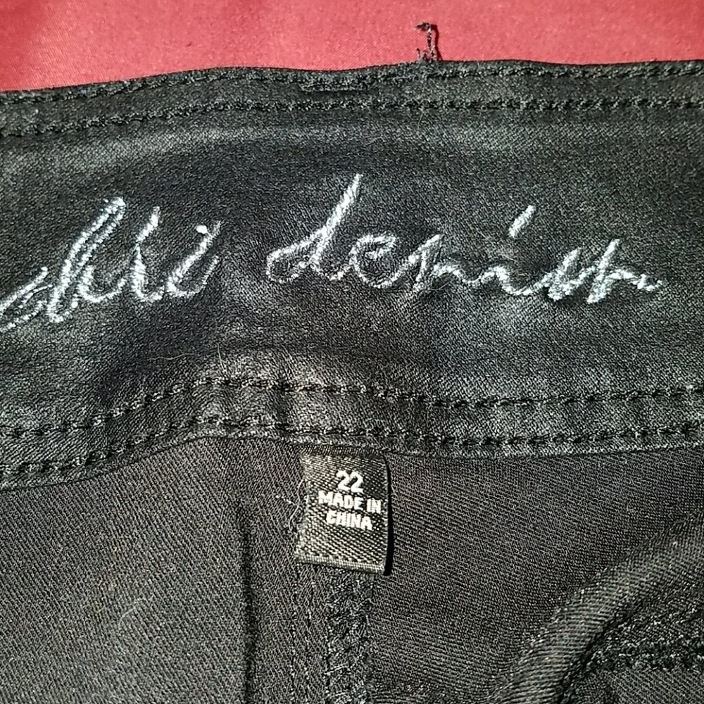 City Chic wet look jeans