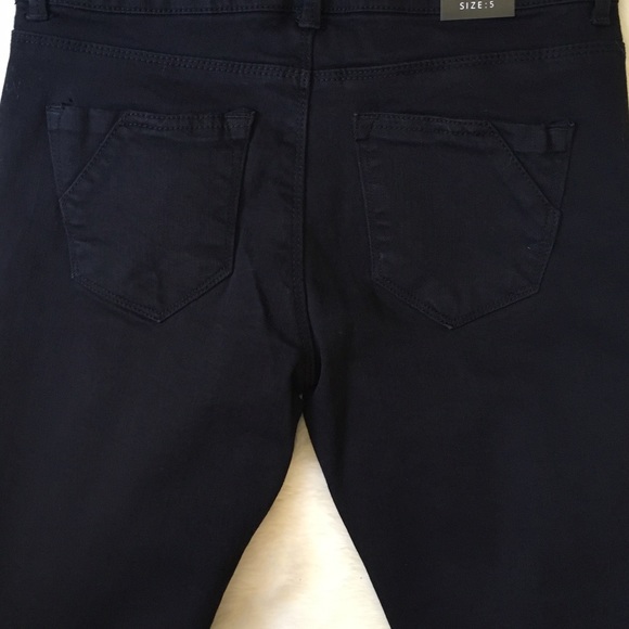 Black Destroyed Skinny Jeans - Picture 6 of 6