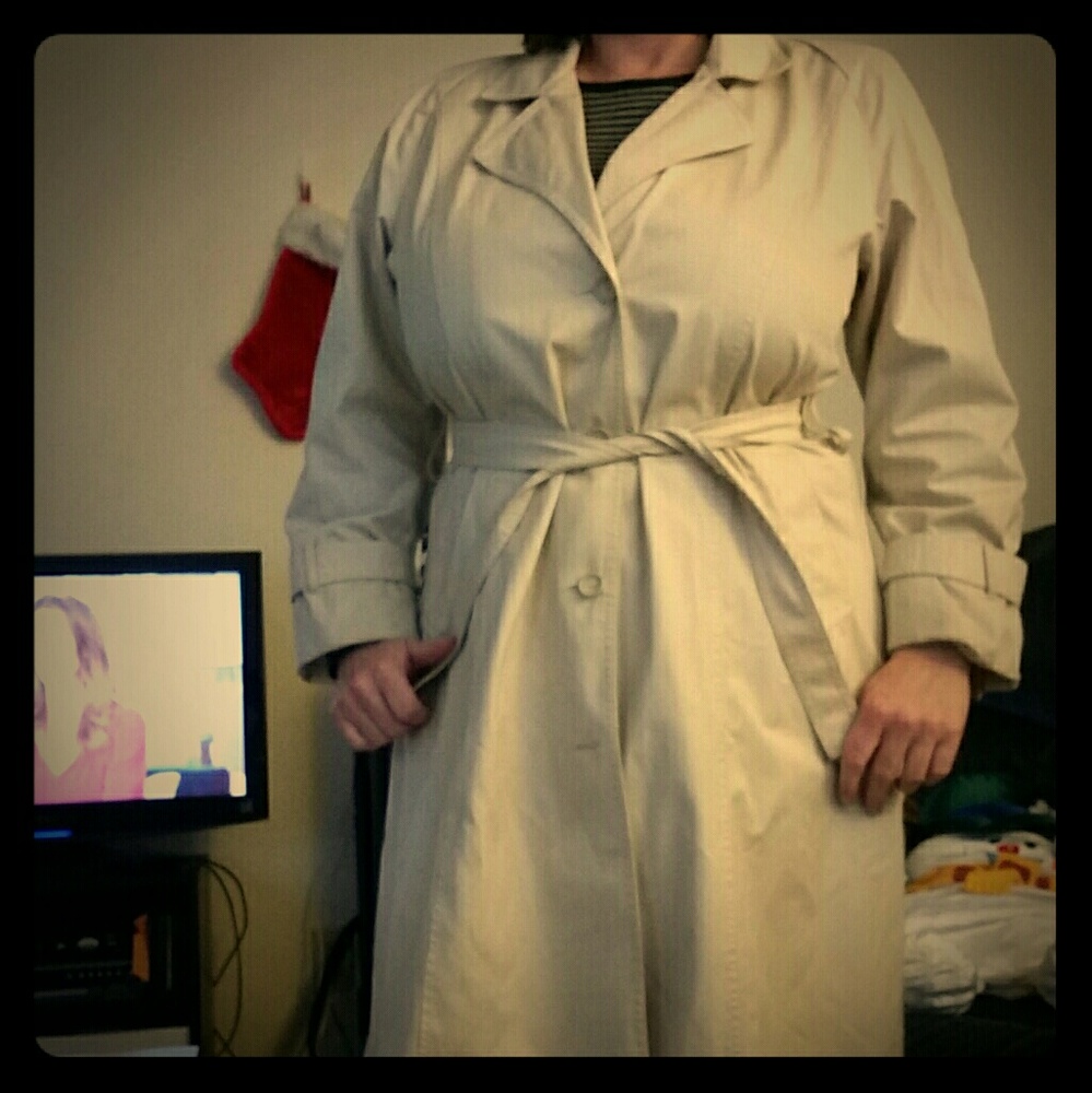 Tan London Fod coat -shin length