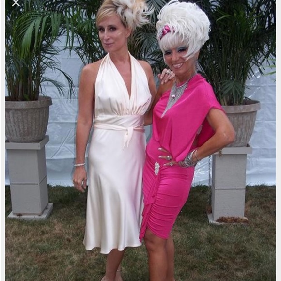 Blair Delmonico Silk halter dress one size - Picture 2 of 8