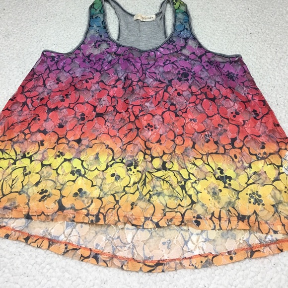 Rainbow Floral Top - Picture 3 of 4