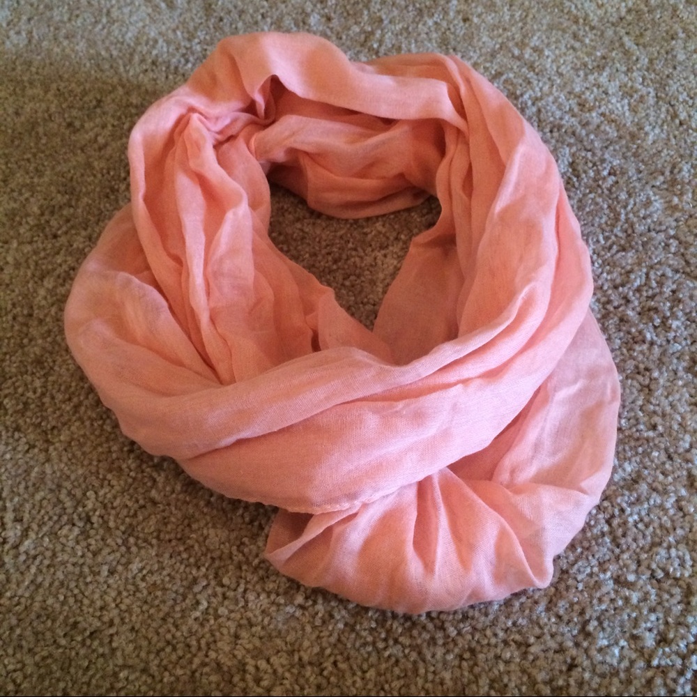 Pink infinity scarf