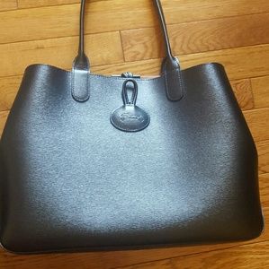Longchamp leather tote bag
