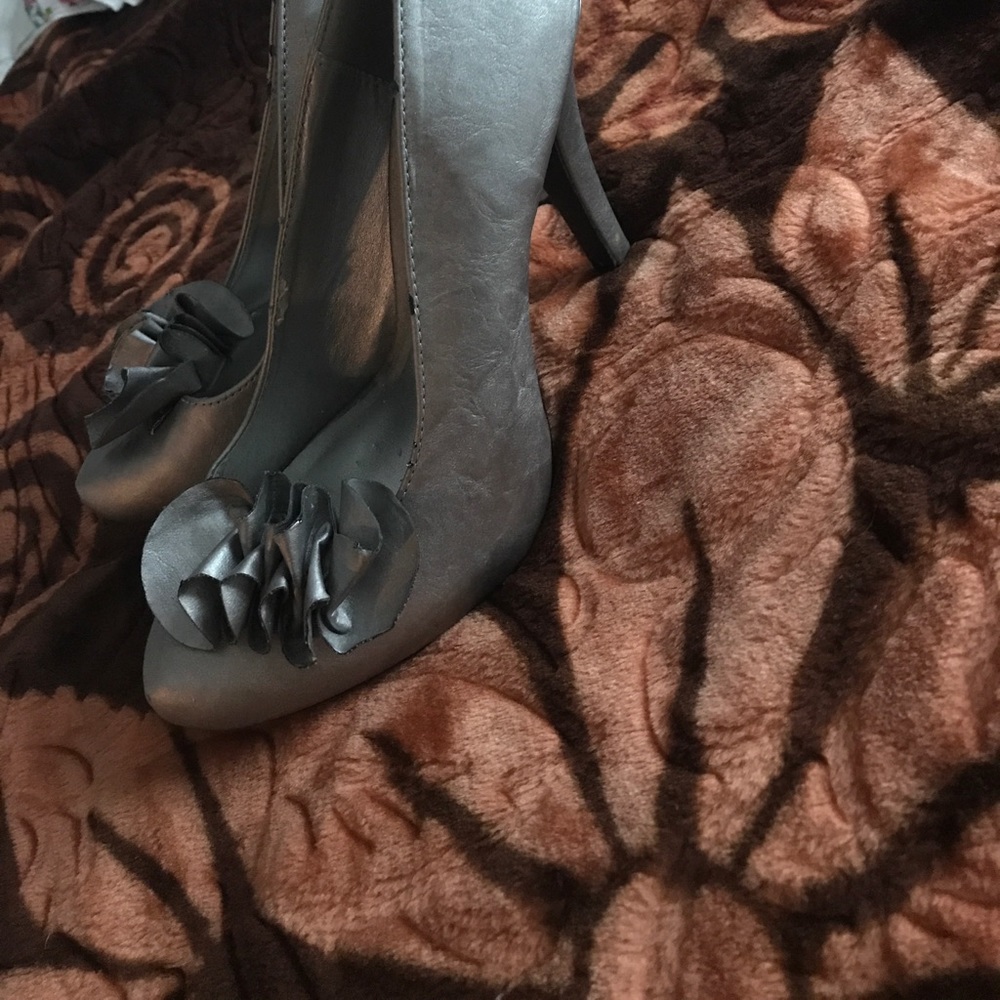 Silver High Heels