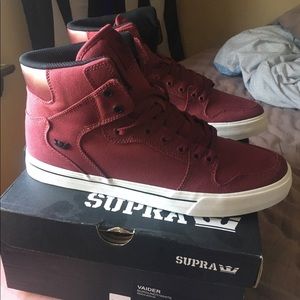 Brand New Burgundy Red Supras