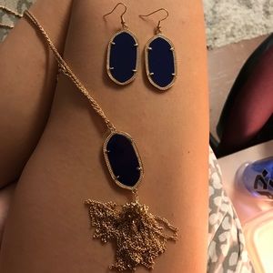 kendra scott navy blue look alike