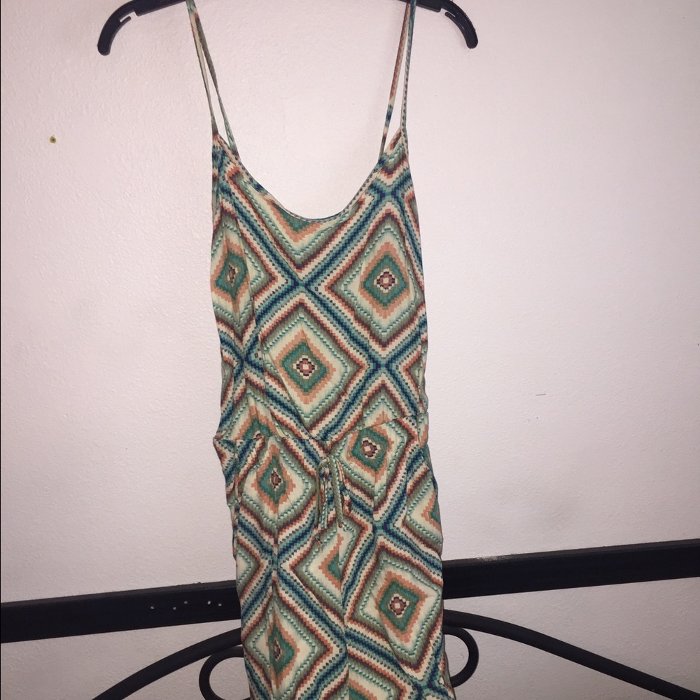 Colorful print jumpsuit