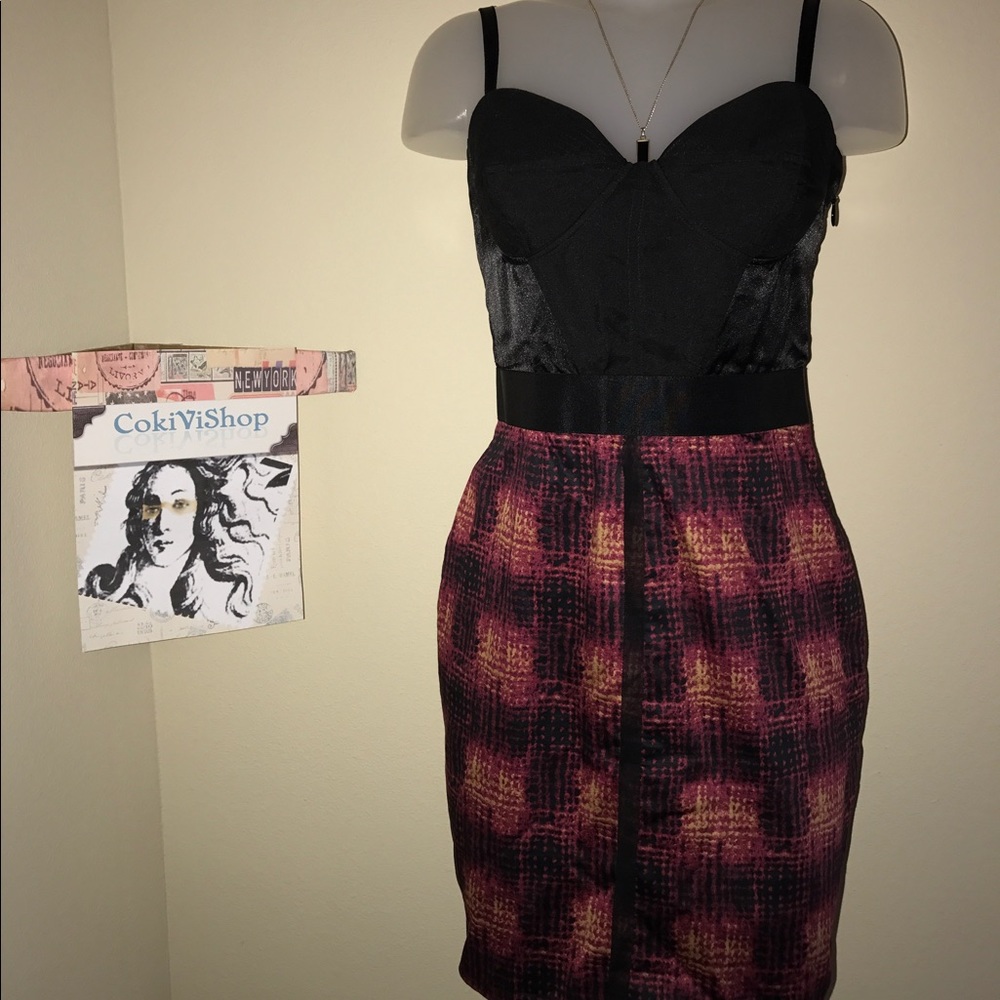 ❣️BEBE Corset style pencil skirt dress