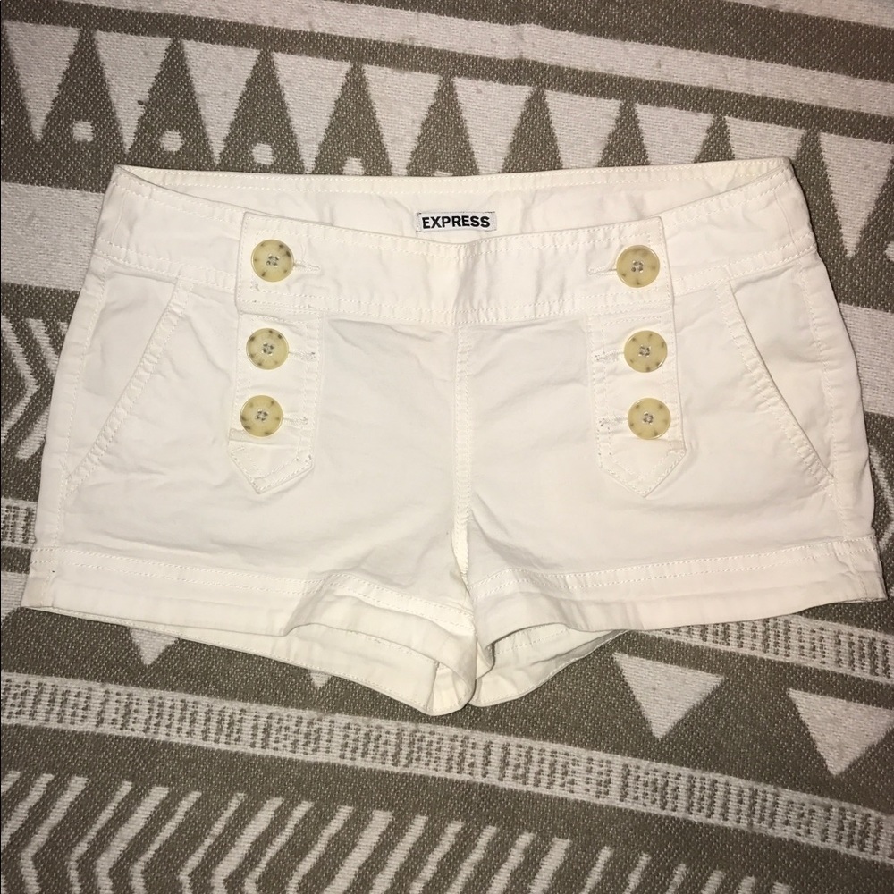 Express White Shorts