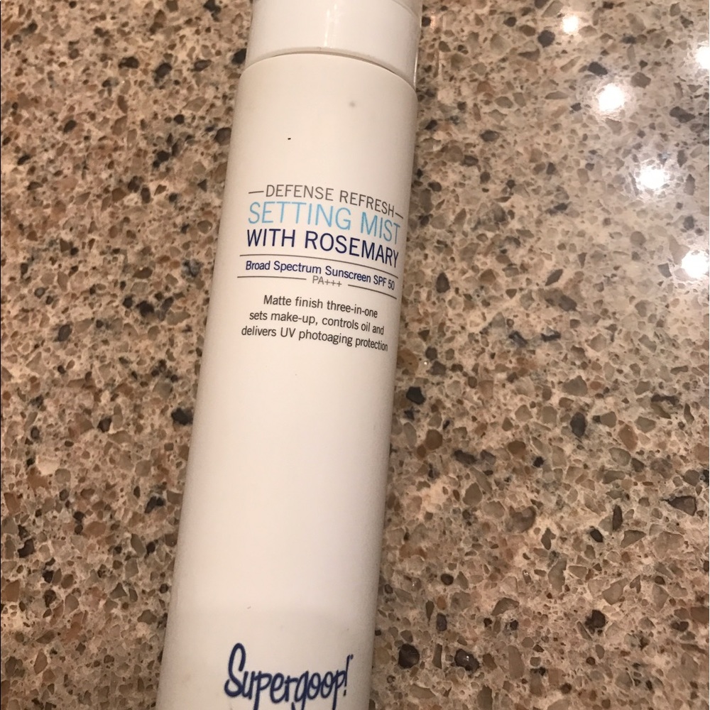 Supergoop make up setting spray