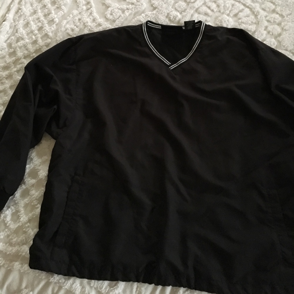 Men's Black Sports Pull Over