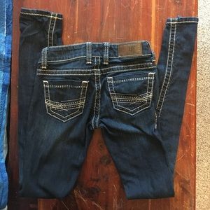 BKE  stella skinny leg dark wash jeans