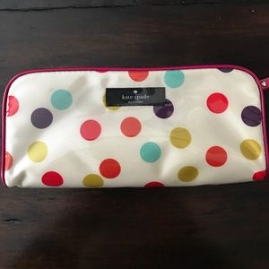 NWOT Kate Spade polka dot pouch