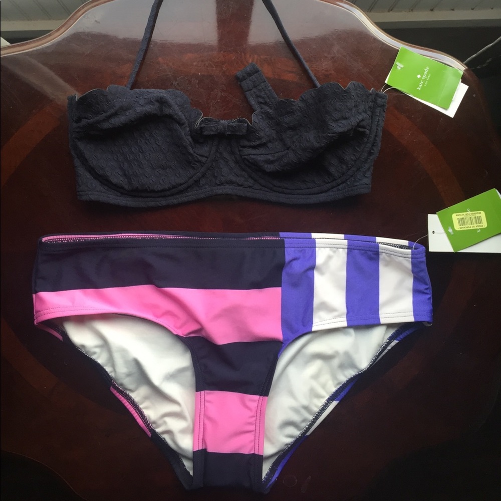 Kate Spade Bikini. M top/L bottoms