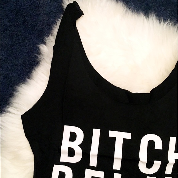 Bitch relax black tank - Picture 4 of 4