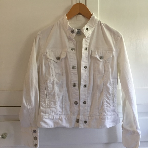 GAP Jackets & Coats Size Xs Gap White Denim Jacket Poshmark