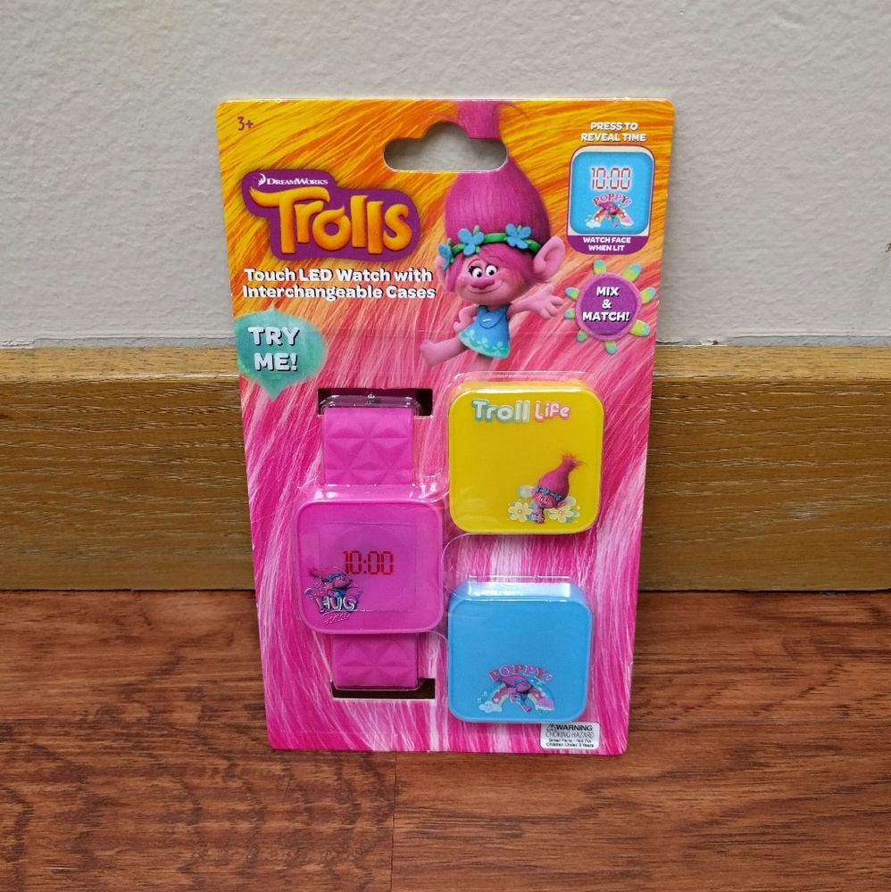 Trolls Touch LED Watch with Interchangeable cases