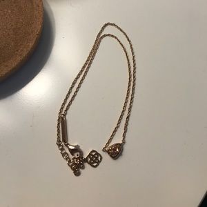 Kendra Scott Rose Gold Druzy Necklace