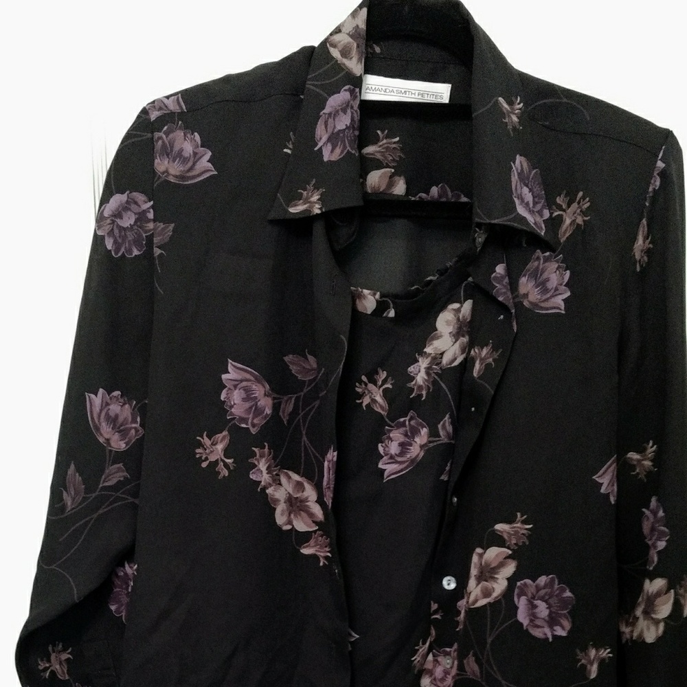 Amanda Smith Petite Skirt/Blouse Dusty Lavender