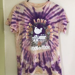 Woodstock tie dye tshirt