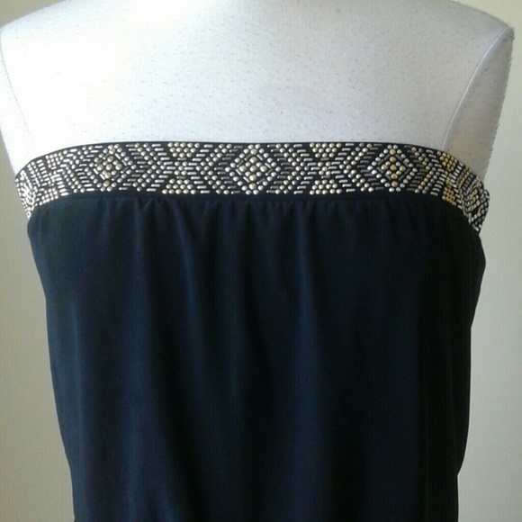 Strapless embellished black jumpsuit SOLD!!! - Picture 5 of 5
