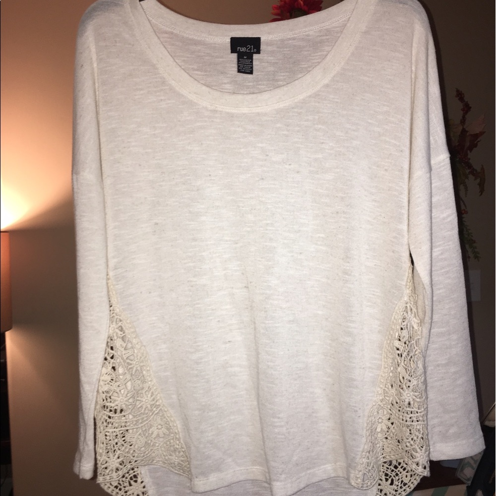 long sleeve lace shirt