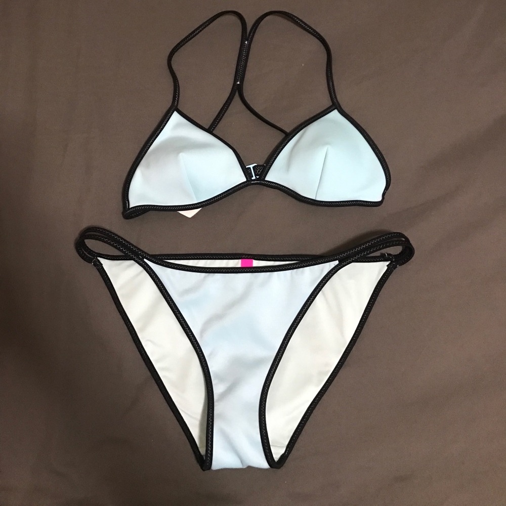 light blue VS swim suit