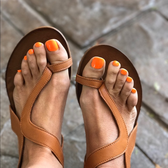 Toe Ring Free People Distressed Leather Sandal - Picture 5 of 6