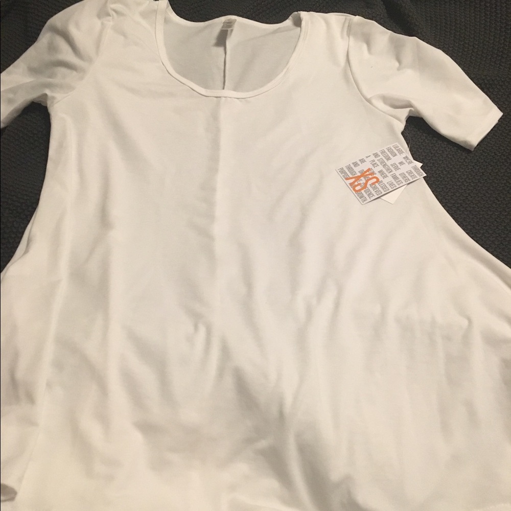 Lularoe perfect tee white NWT