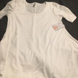 Lularoe perfect tee white NWT