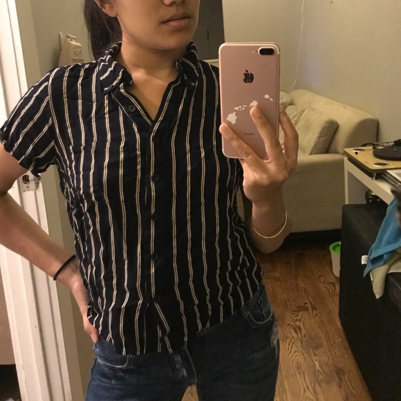 Crop stripe brandy top - Picture 3 of 3