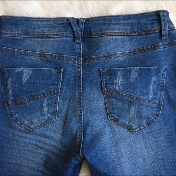 STONED • Destroyed Denim Skinny Jeans - Picture 8 of 8