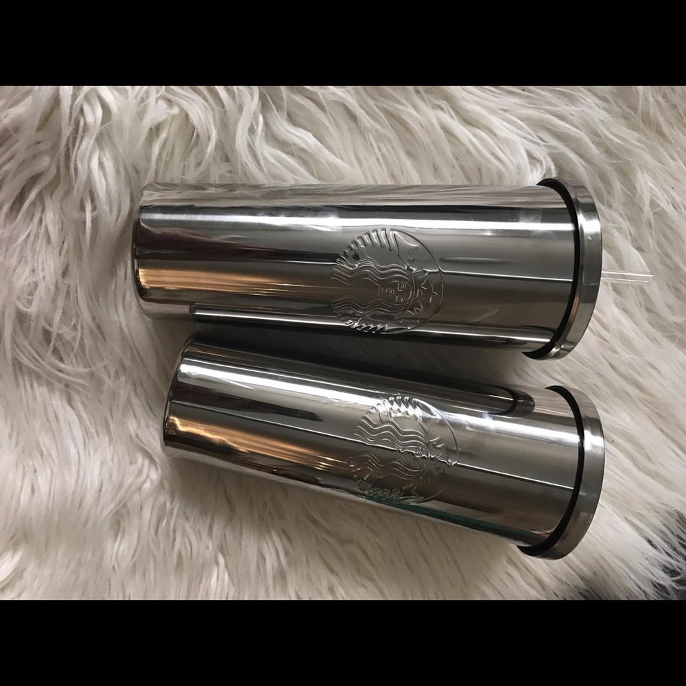 Venti Platinum Silver Starbucks Ice Cup