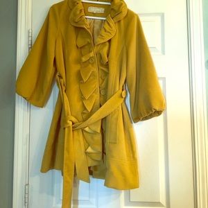 Gold pea coat